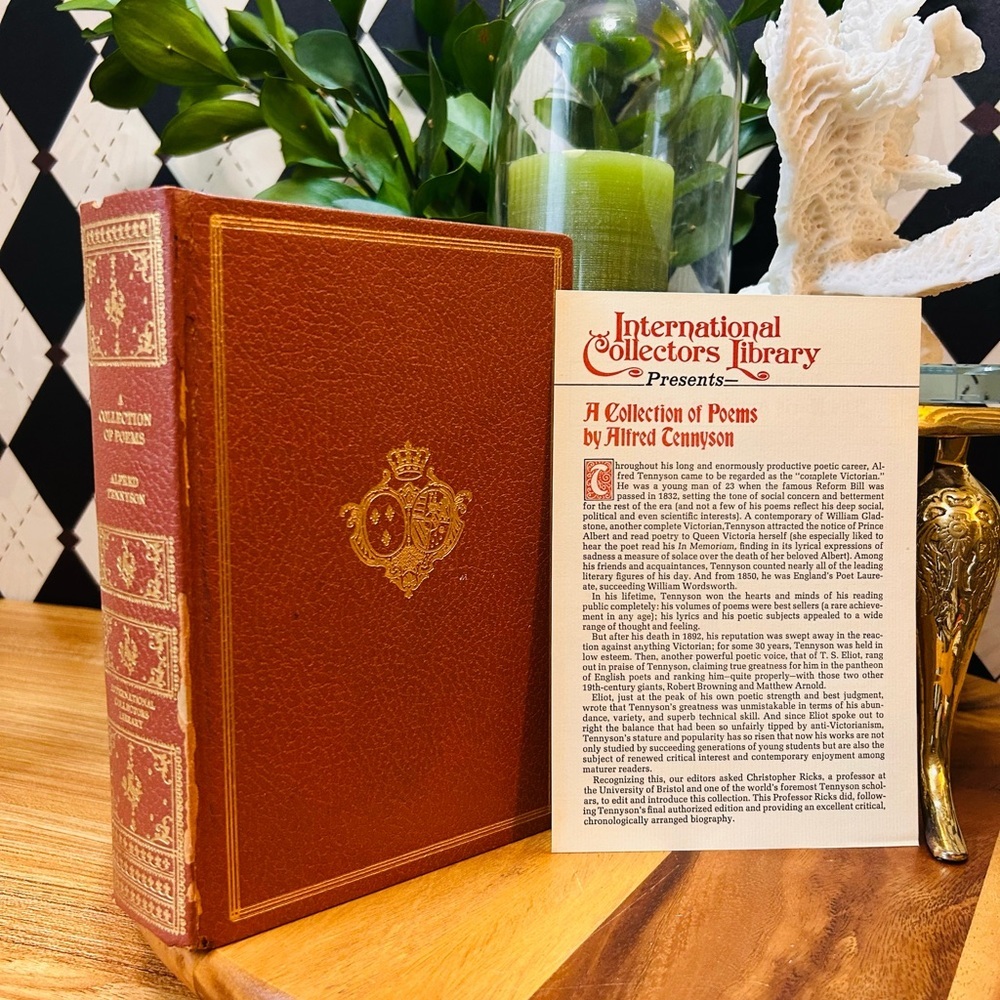 Collection of Poems by Alfred Tennyson Ornate Hardcover International Collectors